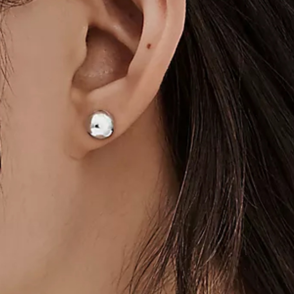 Tiffany ball silver earrings
